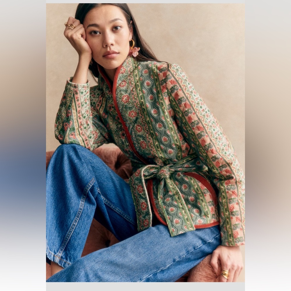 Sezane Mencia Jacket - Sézane X Mdlo Candeur Print - Size 6